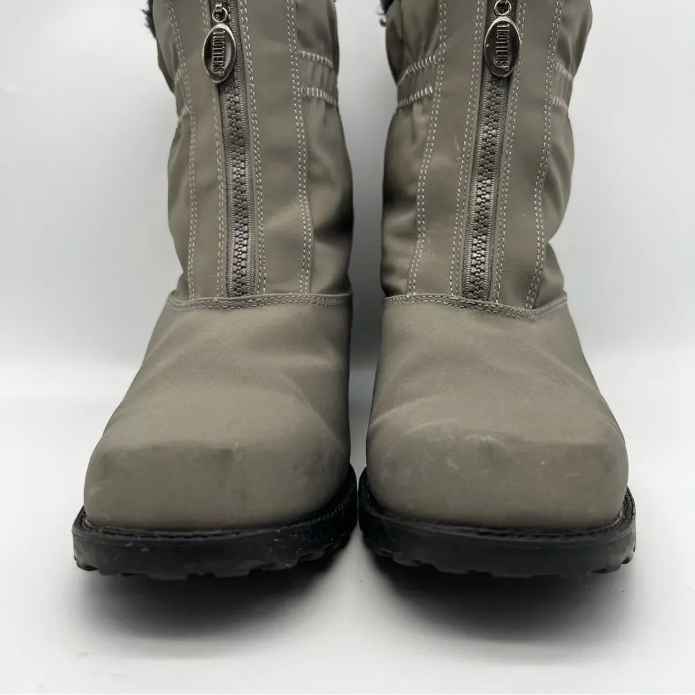 Trotters Brady Gray Weather Resistant Faux Fur Winter Boots Women’s 10